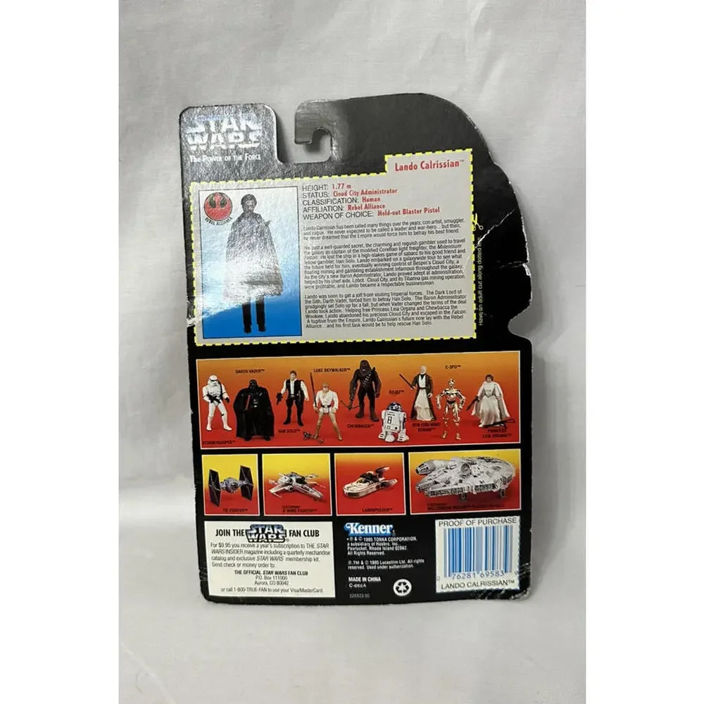 Kenner Star Wars The Power Of The‎ Force Lando Calrissian Action Figure New 1995